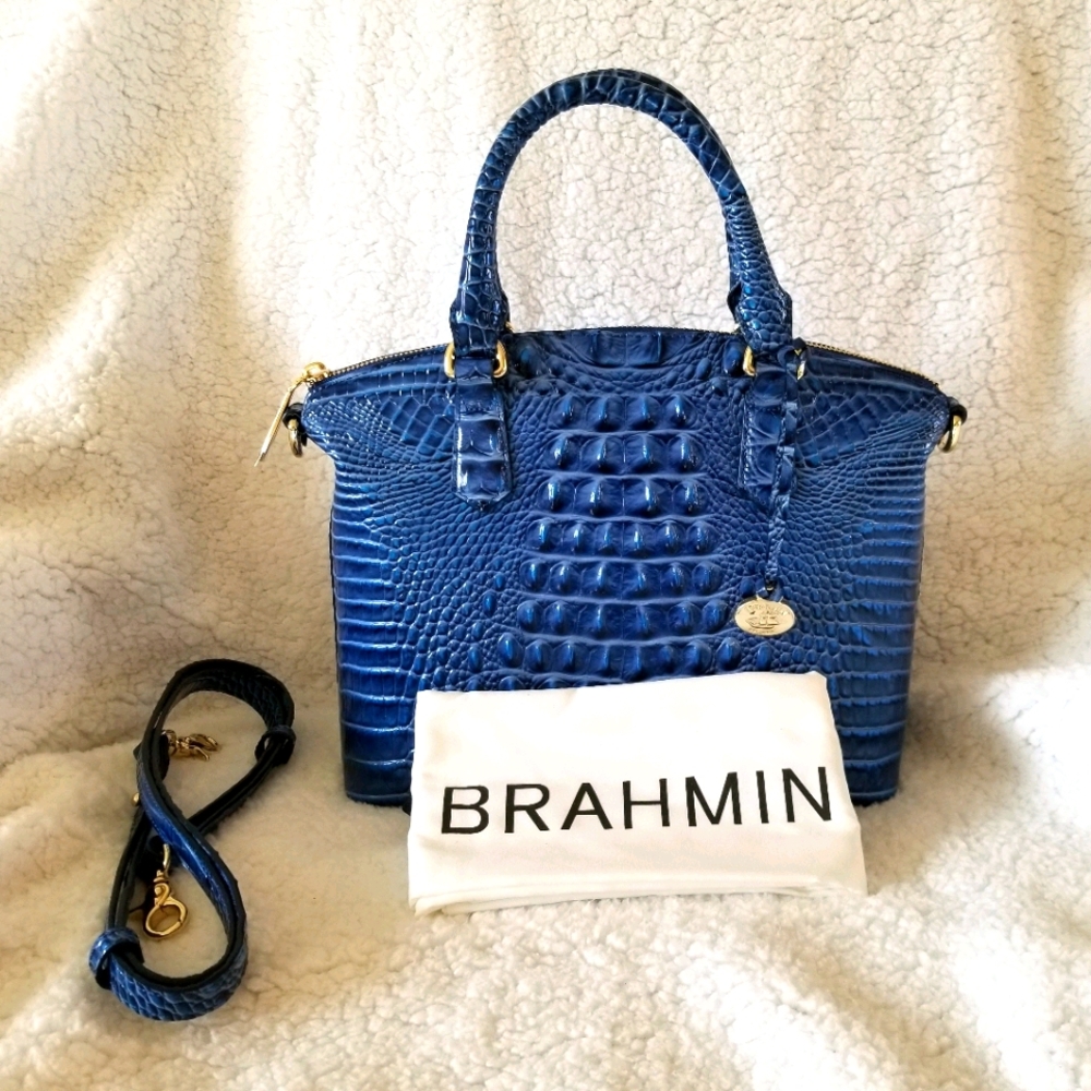 Brahmin Duxbury Satchel Bluebonnet